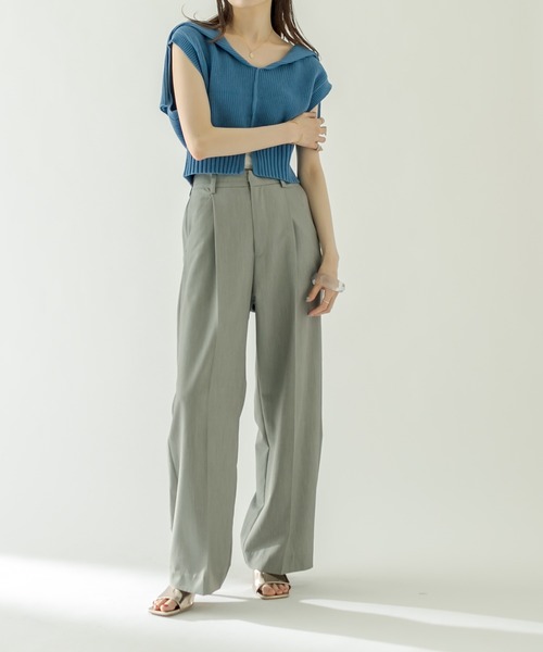 mystic（ミスティック）の「セーラー衿ニット（ニット/セーター・レディース・オフホワイト/ブラック/ブルー・FREE）」の12枚目の写真