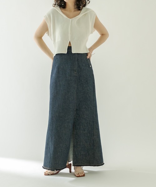 mystic（ミスティック）の「セーラー衿ニット（ニット/セーター・レディース・オフホワイト/ブラック/ブルー・FREE）」の19枚目の写真