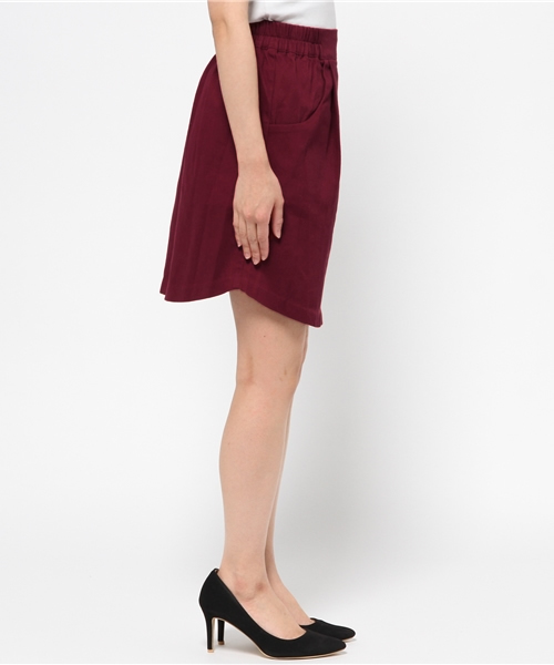 Kastane（カスタネ）の「台形タックミニスカート（スカート・レディース・レッド・FREE）」の3枚目の写真