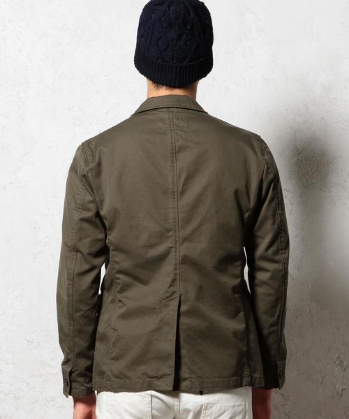 green label relaxing（グリーンレーベルリラクシング）の「40/3 COVERT カバーオールジャケット GLSS◆（カバーオール・メンズ・オリーブ/ネイビー・SMALL/LARGE/MEDIUM）」の17枚目の写真