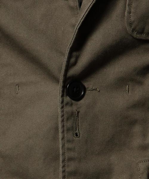 green label relaxing（グリーンレーベルリラクシング）の「40/3 COVERT カバーオールジャケット GLSS◆（カバーオール・メンズ・オリーブ/ネイビー・SMALL/LARGE/MEDIUM）」の10枚目の写真