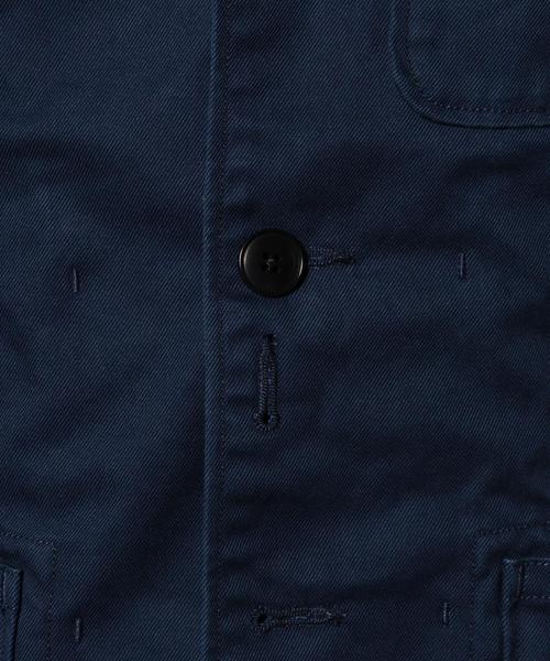 green label relaxing（グリーンレーベルリラクシング）の「40/3 COVERT カバーオールジャケット GLSS◆（カバーオール・メンズ・オリーブ/ネイビー・SMALL/LARGE/MEDIUM）」の4枚目の写真