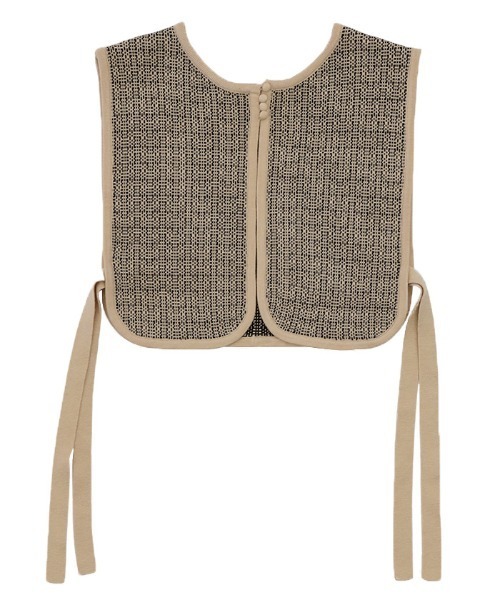 select MOCA（セレクトモカ）の「2022 AW サイドリボンパイピングジャガードニットショートベスト（ベスト・レディース・ベージュ/ブラウン・FREE）」の19枚目の写真