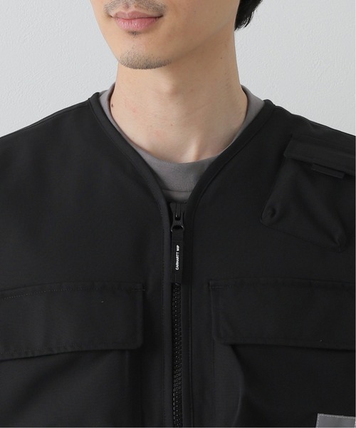 Carhartt WIP（カーハートダブリューアイピー）の「【Carhartt WIP / カーハート ダブリューアイピー】ELMWOOD VEST（ベスト・メンズ・ブラック・MEDIUM/LARGE）」の2枚目の写真