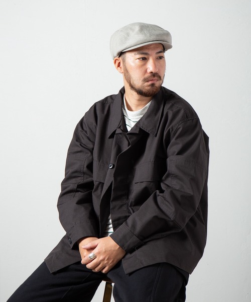 RACAL（ラカル）の「Linen Summer Hunting / リネンサマーハンチング（ハンチング/ベレー帽・メンズ・ネイビー/ブラック/グレイッシュベージュ・LARGE/X-LARGE/MEDIUM）」の10枚目の写真