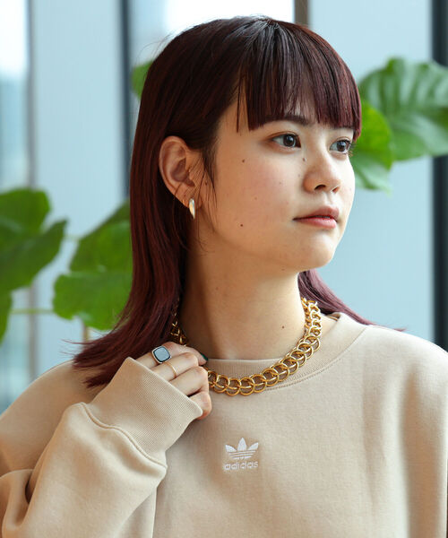 Ray BEAMS(レイビームス)の「Ray BEAMS / デッドストック ダブル リングチェーン ネックレス(ネックレス・レディース・ゴールド・ONE SIZE)」の3枚目の写真