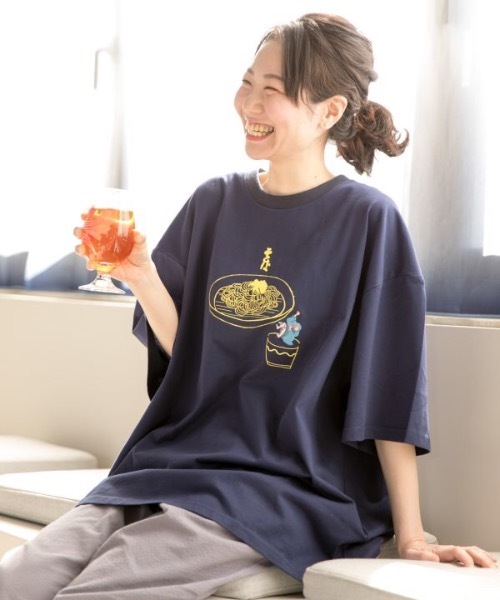 カヤ(カヤ)の「【カヤ】うまいもんメンズTシャツ(Tシャツ/カットソー・メンズ・ホワイト/ブラック/ネイビー・FREE)」の10枚目の写真