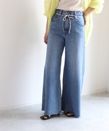 フレアーバギーデニムパンツ 2　セットアップ可能