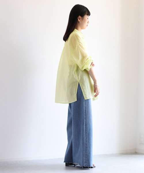 cepo（セポ）の「フレアーバギーデニムパンツ 2　セットアップ可能（デニムパンツ・レディース・ブルー系3・S/M）」の6枚目の写真