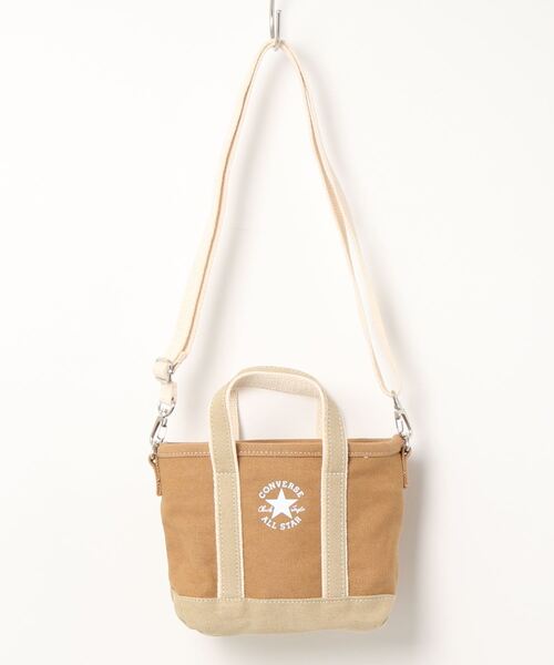 CONVERSE(コンバース)の「【CONVERSE】CANVAS XS TOTE BAG /トートバッグ/キャンバス/手提げ/肩掛け/斜め掛け/ショルダー/カバン/コンバース(トートバッグ・メンズ・ブラック/ネイビー/オフホワイト/グリーン/ライトブラウン/ブラック系その他/杢グレー/ライトベージュ・FREE)」の6枚目の写真