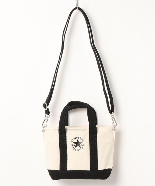 CONVERSE(コンバース)の「【CONVERSE】CANVAS XS TOTE BAG /トートバッグ/キャンバス/手提げ/肩掛け/斜め掛け/ショルダー/カバン/コンバース(トートバッグ・メンズ・ブラック/ネイビー/オフホワイト/グリーン/ライトブラウン/ブラック系その他/杢グレー/ライトベージュ・FREE)」の3枚目の写真