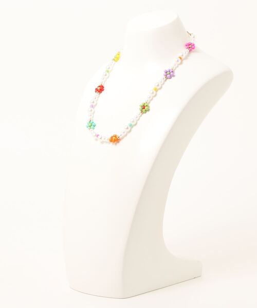 nemne store(ネンネストア)の「【accessory】パールビーズネックレス(ネックレス・レディース・ブラック/イエロー/レインボー・フリー)」の10枚目の写真