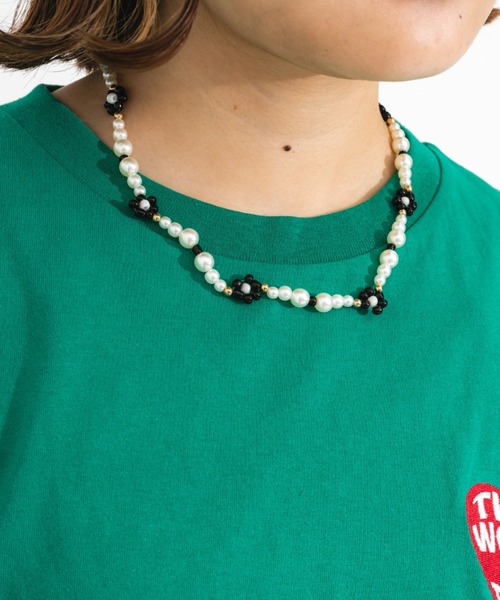 nemne store(ネンネストア)の「【accessory】パールビーズネックレス(ネックレス・レディース・ブラック/イエロー/レインボー・フリー)」の9枚目の写真