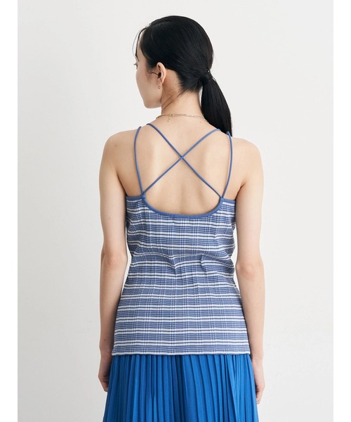 earth music&ecology（アースミュージックアンドエコロジー）の「カップ付きランダムテレコキャミソール（キャミソール・レディース・ダークブラウン/グリーン/アイボリー/ブルー・S/M）」の16枚目の写真