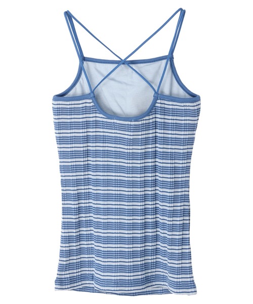 earth music&ecology（アースミュージックアンドエコロジー）の「カップ付きランダムテレコキャミソール（キャミソール・レディース・ダークブラウン/グリーン/アイボリー/ブルー・S/M）」の18枚目の写真