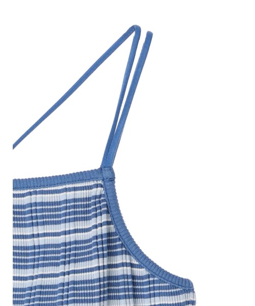 earth music&ecology（アースミュージックアンドエコロジー）の「カップ付きランダムテレコキャミソール（キャミソール・レディース・ダークブラウン/グリーン/アイボリー/ブルー・S/M）」の20枚目の写真