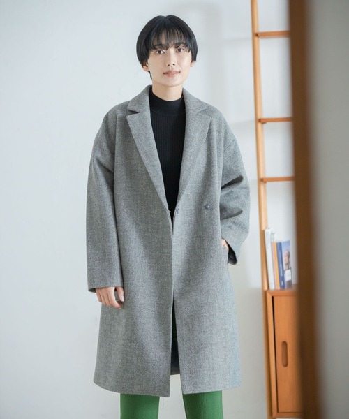 タグ付き　レプシィム　チェスターコート TRチェスターチェックコート　TALL LEPSIM（レプシィム）の「TRチェスターチェックコート 277801