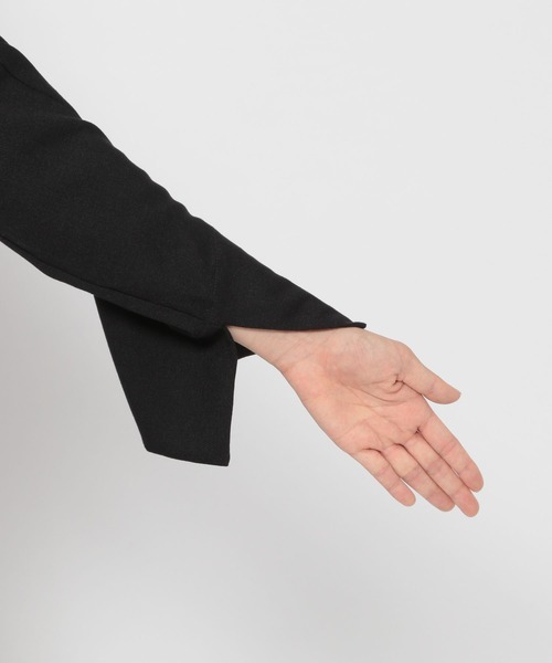 PAGEBOY（ページボーイ）の「CORE / ショールショートジャケット（テーラードジャケット・レディース・ブラック/グレー・FREE）」の19枚目の写真