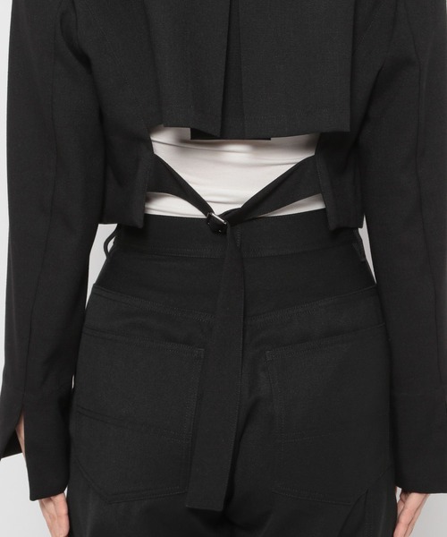 PAGEBOY（ページボーイ）の「CORE / ショールショートジャケット（テーラードジャケット・レディース・ブラック/グレー・FREE）」の20枚目の写真