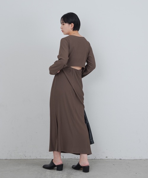 Aunt Marie's（アントマリーズ）の「バックオープンリブワンピース（ワンピース・レディース・ブラウン/ブラック・FREE/MEDIUM/TALL）」の22枚目の写真