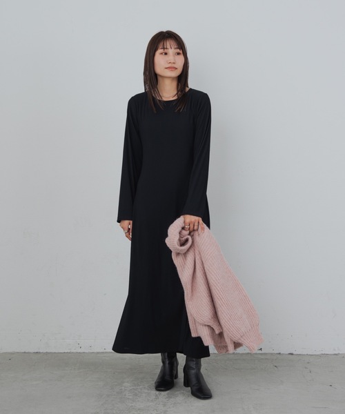 Aunt Marie's（アントマリーズ）の「バックオープンリブワンピース（ワンピース・レディース・ブラウン/ブラック・FREE/MEDIUM/TALL）」の19枚目の写真