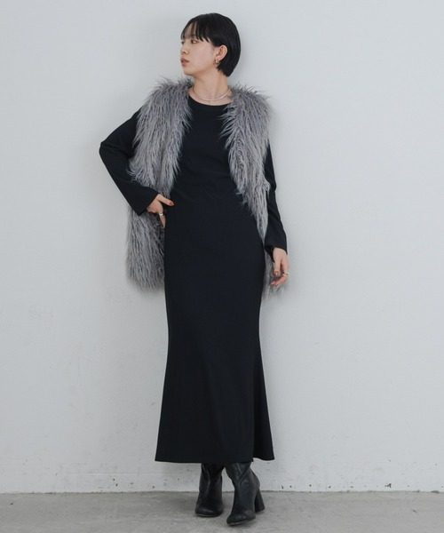 Aunt Marie's（アントマリーズ）の「バックオープンリブワンピース（ワンピース・レディース・ブラウン/ブラック・FREE/MEDIUM/TALL）」の16枚目の写真