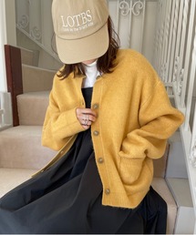 LOWRYS FARM | モチモチシャギークルーカーディガン　296391(カーディガン/ボレロ)