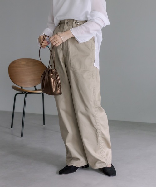 mystic（ミスティック）の「[otonamystic] ベイカーパンツ（その他パンツ・レディース・ブラック/ベージュ・1/2）」の9枚目の写真