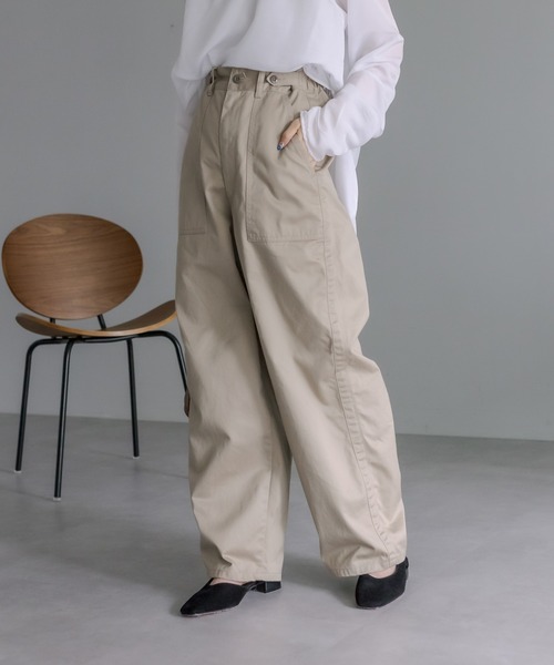 mystic（ミスティック）の「[otonamystic] ベイカーパンツ（その他パンツ・レディース・ブラック/ベージュ・1/2）」の11枚目の写真