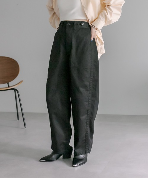 mystic（ミスティック）の「[otonamystic] ベイカーパンツ（その他パンツ・レディース・ブラック/ベージュ・1/2）」の7枚目の写真