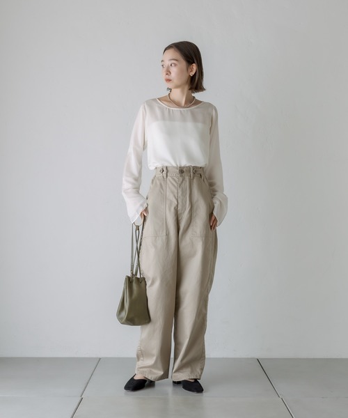 mystic（ミスティック）の「[otonamystic] ベイカーパンツ（その他パンツ・レディース・ブラック/ベージュ・1/2）」の19枚目の写真