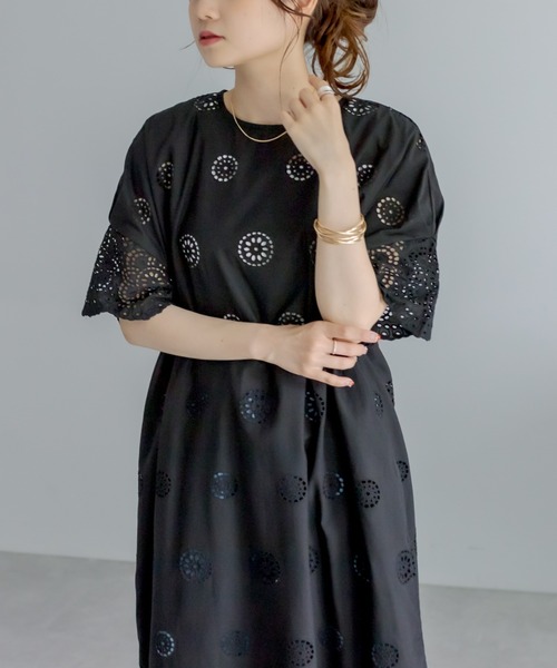 セール 両耳スカラップレースワンピース ワンピース Pual Ce Cin ピュアルセシン のファッション通販 Zozotown