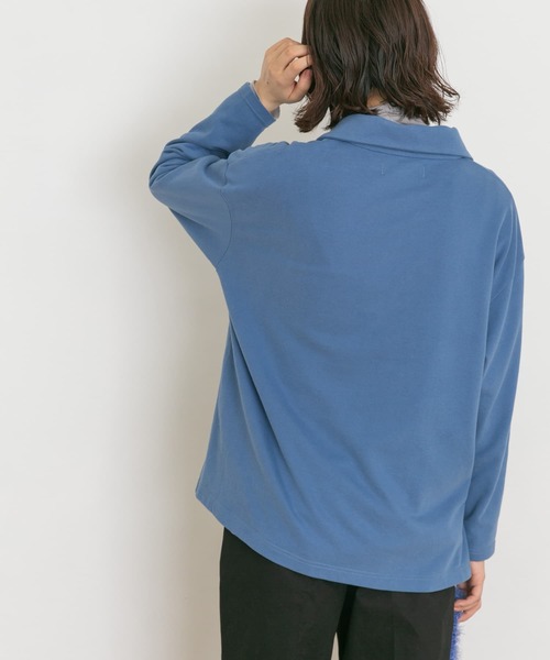UR Lab.（アーバンリサーチラボ）の「ハーフジッププルオーバー（Tシャツ/カットソー・レディース・ブラック/ブラウン/ブルー/ピンクベージュ・FREE）」の8枚目の写真