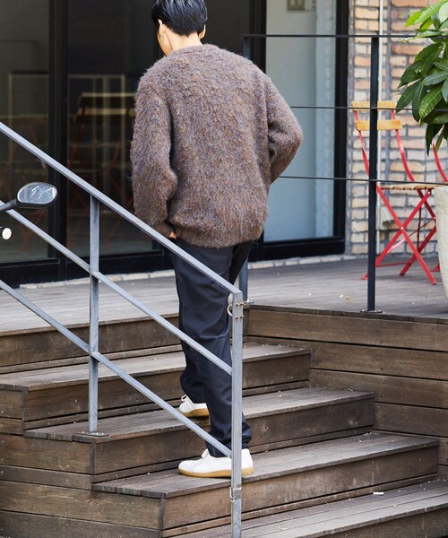 FREAK'S STORE（フリークスストア）の「FREAK'S STORE/フリークスストア シャギーニット プルオーバー/クルーネック（ニット/セーター・メンズ・ネイビー/モスグリーン/ベージュ/ブラウン/マスタード・MEDIUM/SMALL/LARGE）」の9枚目の写真