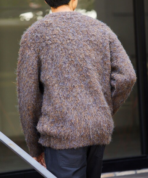 FREAK'S STORE（フリークスストア）の「FREAK'S STORE/フリークスストア シャギーニット プルオーバー/クルーネック（ニット/セーター・メンズ・ネイビー/モスグリーン/ベージュ/ブラウン/マスタード・MEDIUM/SMALL/LARGE）」の10枚目の写真