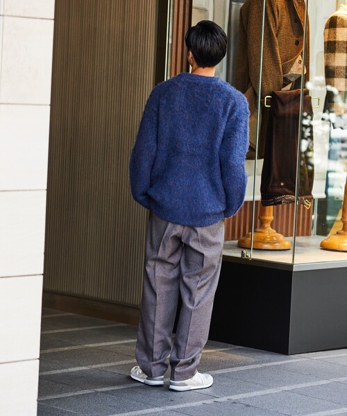 FREAK'S STORE（フリークスストア）の「FREAK'S STORE/フリークスストア シャギーニット プルオーバー/クルーネック（ニット/セーター・メンズ・ネイビー/モスグリーン/ベージュ/ブラウン/マスタード・MEDIUM/SMALL/LARGE）」の16枚目の写真