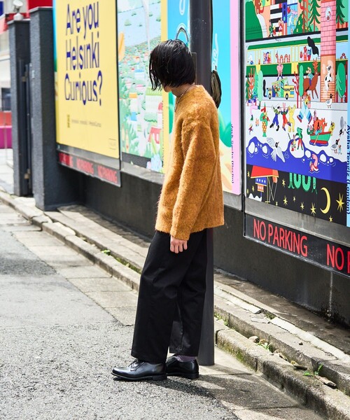 FREAK'S STORE（フリークスストア）の「FREAK'S STORE/フリークスストア シャギーニット プルオーバー/クルーネック（ニット/セーター・メンズ・ネイビー/モスグリーン/ベージュ/ブラウン/マスタード・MEDIUM/SMALL/LARGE）」の21枚目の写真