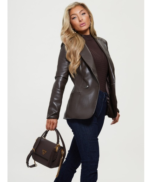 Guess（ゲス）の「KAOMA Top Handle Flap（ハンドバッグ・レディース・ブラック/ブラウン/ストーン・ONE SIZE）」の21枚目の写真