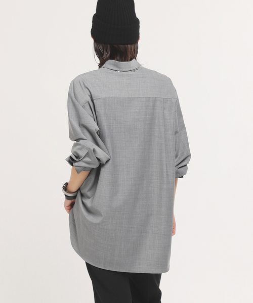 AP STUDIO（エーピーストゥディオ）の「グレーウールシャツ