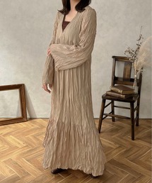 【apres jour clair】フレアスリーブクリンクルワンピース【ZOZOTOWN限定アイテム】