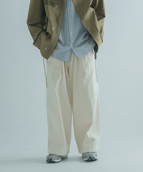 FORK&SPOON（フォークアンドスプーン）の「『セットアップ対応』FORK&SPOON　タックデニムパンツ（デニムパンツ・メンズ・ホワイト系その他/ワンウォッシュ・4/5）」の6枚目の写真