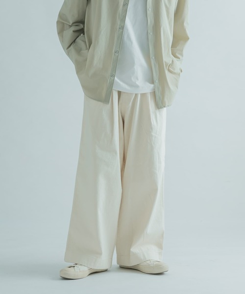 FORK&SPOON（フォークアンドスプーン）の「『セットアップ対応』FORK&SPOON　タックデニムパンツ（デニムパンツ・メンズ・ホワイト系その他/ワンウォッシュ・4/5）」の8枚目の写真