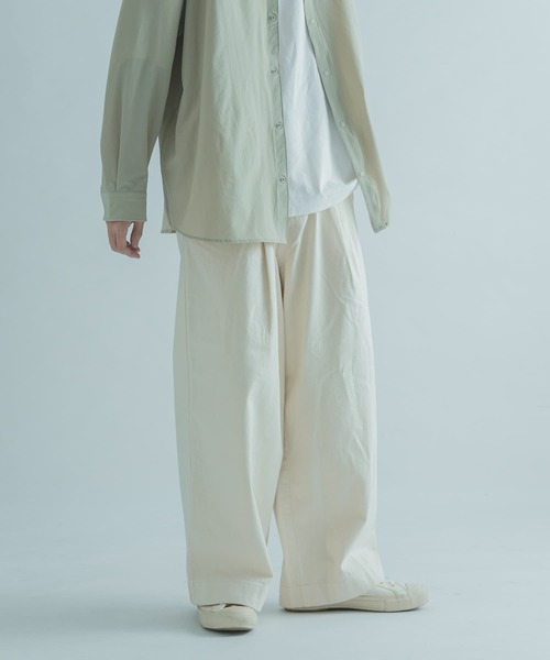 FORK&SPOON（フォークアンドスプーン）の「『セットアップ対応』FORK&SPOON　タックデニムパンツ（デニムパンツ・メンズ・ホワイト系その他/ワンウォッシュ・4/5）」の9枚目の写真