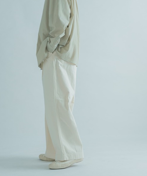 FORK&SPOON（フォークアンドスプーン）の「『セットアップ対応』FORK&SPOON　タックデニムパンツ（デニムパンツ・メンズ・ホワイト系その他/ワンウォッシュ・4/5）」の12枚目の写真