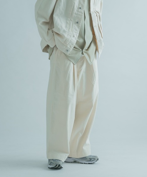 FORK&SPOON（フォークアンドスプーン）の「『セットアップ対応』FORK&SPOON　タックデニムパンツ（デニムパンツ・メンズ・ホワイト系その他/ワンウォッシュ・4/5）」の14枚目の写真