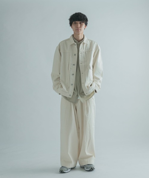 FORK&SPOON（フォークアンドスプーン）の「『セットアップ対応』FORK&SPOON　タックデニムパンツ（デニムパンツ・メンズ・ホワイト系その他/ワンウォッシュ・4/5）」の17枚目の写真