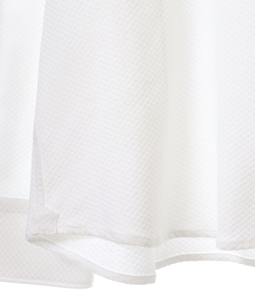 MEN'S MELROSE（メンズメルローズ）の「HITOYOSHI Wネーム リンクスジャガードワイドカラーシャツ（シャツ/ブラウス・メンズ・グレイッシュベージュ/グレー/ホワイト・4/3/2）」の8枚目の写真