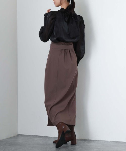 archives(アルシーヴ)の「2WAYフロッキードットブラウス(シャツ/ブラウス・レディース・ブラック/アイボリー/シルバーグレー・MEDIUM)」の9枚目の写真