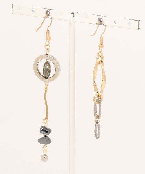 tone(トーン)の「【musk】ゴールド×天然石のロングピアス(MA)(ピアス(両耳用)・レディース・ゴールド・FREE)」の4枚目の写真