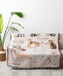 Jubilee（ジュビリー）の「猫 犬デザイン ジャガード織 スローケットラグ アソート 130x160cm（ラグ/マット）」